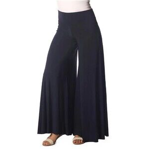 Last Tango Wide Leg Pants Flowy Palazzo Black Hight Waist Stretch SZ S